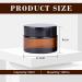 SUQURTOM 10 Pack 30ml Amber Glass Cosmetic Containers - Refillable Cream & Lotion Jars for Essential Oils - Buy Online on GoSupps.com