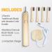 Bamboo Electric Toothbrush - Waterproof Sensitive & Whitening | 4 Replaceable Heads Deep Cleaning for Adults - Buy Online on GoSupps.com