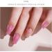 Bright Pink Gel Nail Strips KALEFUL Semi Cured Gel Nail Stickers Nail Art Decoration Design Supplies - Buy Online on GoSupps.com