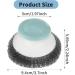 Amabro Dishwash Brushes - Durable Steel Sponge Pot Scrubber with Handle | Long-lasting Cleaning for Pots Pans and Grills - Buy Online on GoSupps.com