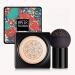 PICKX Mushroom Head Air Cushion CC Cream Concealer Full Coverage Foundation Moisturizing Concealer Makeup Base Lasting Brightening Liquid Foundation for All Skin Even Skin Tone (A-lvory) 1 g (Pack of 1) A-lvory