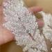2 Pcs White Sequin Crystal Beaded Appliques - 3D Floral Embroidery Patches for Wedding Dress and DIY Crafts - Buy Online on GoSupps.com