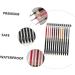 FOMIYES Black Eyeliner Pencils 12pcs Lip Liner Eyeliner Black Waterproof Eyeliner Make up Kit Matte Makeup Tool Makeup Pen Lips - Buy Online on GoSupps.com