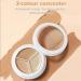 Full Coverage Cream Concealer Palette - 3 Color Makeup Contour Stick for Face Brightening & Shading - Buy Online on GoSupps.com