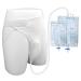 Urine Collector Bag for Men & Women Wearable Urinal Prevent Leakage Urinary Drainage Bag Protable Silicone Urine Pot with Pee Catheter Duct Elderly Urinary Bedridden Patients Drainage System(Women' Women's model