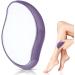 NO HAIR Crystal Hair Eraser for Men and Women, Reusable Crystal Hair Remover Magic Painless Exfoliation Hair Removal Tool, Magic Hair Eraser for Back Arms Legs Matte Purple