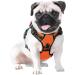 Phoepet Orange Dog Harness for Small Dogs - Adjustable Reflective Vest with Front Clip Handle & 2 Metal Rings | Easy On/Off (Size L) - Buy Online on GoSupps.com