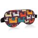 Haskirky Light Blocking Eye Mask Breathable and Adjustable Adult Men and Women Travel on Business Trips Yoga Meditation Light Smooth Comfortable Eye Mask Office Deep Sleep Goodies Colorful Cats Car