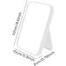 Coobbar Desk Makeup Mirror - Foldable Portable Square Mirror for Women - Elegant White Design - Buy Online on GoSupps.com