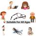 Jezomony Silicone Glasses Ironing Tips | Premium Anti-Slip Round Glasses Holder - 15 Pairs in 3 Colors for Sports Sunglasses & Reading Glasses - Buy Online on GoSupps.com