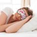 Flamingos On White Sleep Mask | Adjustable & Breathable Eye Mask for Comfortable Sleep - Shop Now - Buy Online on GoSupps.com
