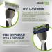 ShaveMOB 6-Blade Men's Razor Kit - Flex Head Handle with Trimmer + 12 Refills | The Caveman Shaving Kit 12 Pack - Buy Online on GoSupps.com
