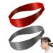 Headband for cutting silicone haircuts to make households yourself shaving and holding a clean (gray + red) gray + red.