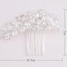 BSLVWG Wedding Hair Comb Bride Flower Wedding Hair Vines Silver Crystal Hair Piece Bridal Hair Accessories for Women and Girls - Buy Online on GoSupps.com