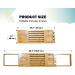 Luxury Bamboo Wooden Bathtub Tray Caddy - Adjustable Expandable Design with iPad/Book Holder - Fits Most Jacuzzis & Tubs - Great Gift Idea - 1 Pack - Buy Online on GoSupps.com