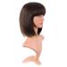 Buy MapofBeauty 12 Natural Short Straight Bob Wig - Brown Mixed Gold | Shop Internationally for Quality Hair Wigs - Buy Online on GoSupps.com