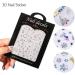 Silver Snowflake Christmas Nail Art Stickers Transfer Decals Self Adhesive Manicure Decor(189) Style189 - Buy Online on GoSupps.com