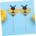 Abaodam Food Decor 48 Pcs Baby Shower Gender Reveal Party Favors Gender Reveal Party Supplies Cake Picks Cake Decorations Toothpicks Cupcake Bee Cake Toppers Wooden Insert Card Girl - Buy Online on GoSupps.com