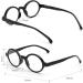 JM Set of 4 Round Reading Glasses - Spring Hinge Readers for Women & Men - +2.25 Black & Tortoise Eyeglasses - Buy Online on GoSupps.com