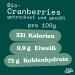 Nut Perfect Bio-Cranberries | Dried Canadian Cranberries Sweetened with Apple Juice | 100g | No Added Sugar - Buy Online on GoSupps.com