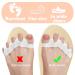 Emperoch Silicone Toe Spreaders - 2 Pairs Hallux Valgus Correction & Toe Separators (7x1.5 cm White) - Comfortable Toe Protector for Better Foot Health - Buy Online on GoSupps.com