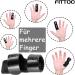 Fittoo Finger Splint for Arthritis & Tendonitis Relief - Protective Support for Index Middle & Ring Fingers - Black - Optimal Nighttime Comfort - Buy Online on GoSupps.com