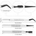 3-Piece Rubber Tipped Tweezers Set for Crafts and Jewelry - Black - Buy Online on GoSupps.com