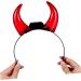 Abaodam 1pc Demon Horn Headband Animal Head Bands Red Horn Headband Halloween Headband for Women Glowing Devil Headpiece Interesting Costume Headdress Prop Luminous Hairband Party Hairband - Buy Online on GoSupps.com