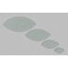 Orange Peel / Leaf Quilting Template Set, 4", 3", 2", 1" with 1/4" Seam Allowance