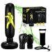Rixi Punching Bag for Kids 63 inch Black-Yellow Ninja Inflatable Kids Punching Bag Set 3 in 1 for 3-8 and 8-12 Years Old with Bounce -Back Action Boxing Gloves and air Pump Included