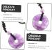 Clispeed 2St Amethyst Necklace with Safety Buckle | Crystal Coin Jewelry for Men & Women - International Shipping - Buy Online on GoSupps.com