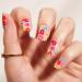 24Pcs Colorful Flower Square Press on Nails - Cute Floral Designs, Reusable Artificial Nails - Style 10 - Buy Online on GoSupps.com