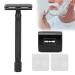 Buy Long Handle Double Edge Security Razor - Metal Manual Safety Razor for Men | International Shipping Available - Buy Online on GoSupps.com