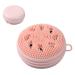 Silicone Facial Scrubber | Super Soft Facial Cleansing Brush with Soft Bristles - Exfoliator Brush for Cleansing Exfoliator and Massaging Face Skincare Buogint Pink