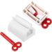 30-Piece Rolling Tube Toothpaste Squeezer Stand - Rotating Dispenser for Bathroom - Blue/Red/Green - Buy Online on GoSupps.com