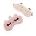 Healvian 2Pcs cat Eye mask Women Sleeping Soft Plush Eye Cover Satin Eye mask Eye Patches for Funny Blindfolds Sleeping Eye mask Men and Women Polyester White Comfortable Eye Protector