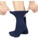 Diabetic Crew Socks for Women and Men - Non-Binding Loose Top Dress Socks (5 Pairs, Navy) - Buy Online on GoSupps.com