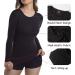 +MD Women's Compression Slimming Shirt - Tummy, Waist, and Bust Shaper | Long Sleeve Thermal Underwear - Black, Medium - Buy Online on GoSupps.com