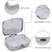 Anime Owl Print Pill Box 2 Compartment Decorative Metal Pill Organizer for Easy Travel | Portable Medicine Case for Pocket & Purse - Buy Online on GoSupps.com