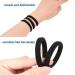 50 Black Seamless Hair Ties for Women - Strong Hold Ponytail Holders - No Damage to Thick Hair - 2 Inch Diameter - Pack of 50 - Buy Online on GoSupps.com