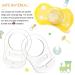 10pcs Transparent Silicone Button Rings | Pacifier Chain & Holder Clip Adapter | Baby Silicone Ring for Pacifiers - Buy Online on GoSupps.com