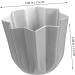 Zerodeko 2pcs Octagonal Cake Mold Baking Pan Baking Cup Tartlets Pans Cupcake Baking Mold Chocolate Mini 7.5x7.5x6.5cm Silver - Buy Online on GoSupps.com