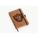 Rico Industries NFL Las Vegas Raiders Brown Laser Engraved Small Notepad Jounral/Notepad 8.25" x 5.25"- Office Accessory