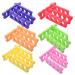 Minkissy Gert Pedicure toe separator nail art finger separator foam toes fore finger fingers relaxing separating walls toe tunnel accessories 15 pieces (random color)