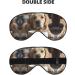 Cute Dog Bone Bowl Woof Paw Print Unisex Sleeping Eye Mask Soft Comfortable Light-Blocking Eye Mask - Buy Online on GoSupps.com