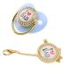 Premium Silicone Rhinestone Pacifier for Babies 6-18 Months | Safe & Funny Design | Teething Relief (Blue) - Buy Online on GoSupps.com