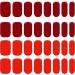 Gel Nail Stickers Cuttable Semi Cured Gel Nail Strips Self-Adhesive Full Nail Wraps Nail Polish Stickers Bright Red Semi Cured Gel Nails - Buy Online on GoSupps.com
