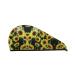 Sunflower 1 Coral Velvet Dry Hair Cap Perfect for Home Travel Pool Parties Beaches Baths and More
