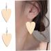 LIFKOME 50pcs Heart Shaped Earrings Wooden Eardrop Ear Accessories Casual Jewelry Party Ear Ornament Earring Studs for Women for Women Fashion and Attractive - Buy Online on GoSupps.com