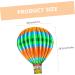 STOBAZA Iron Hot Air Balloon Outdoor Wall Hanging Home Ornament Wall Art Decors Household Child Interior 20.6x26.5x0.5cm As Shown3 - Buy Online on GoSupps.com